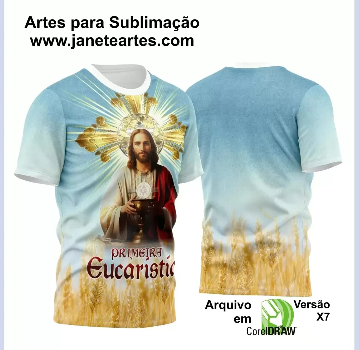  Arte Estampa - Camisa Religião - Eucaristia - 2024 - 2025