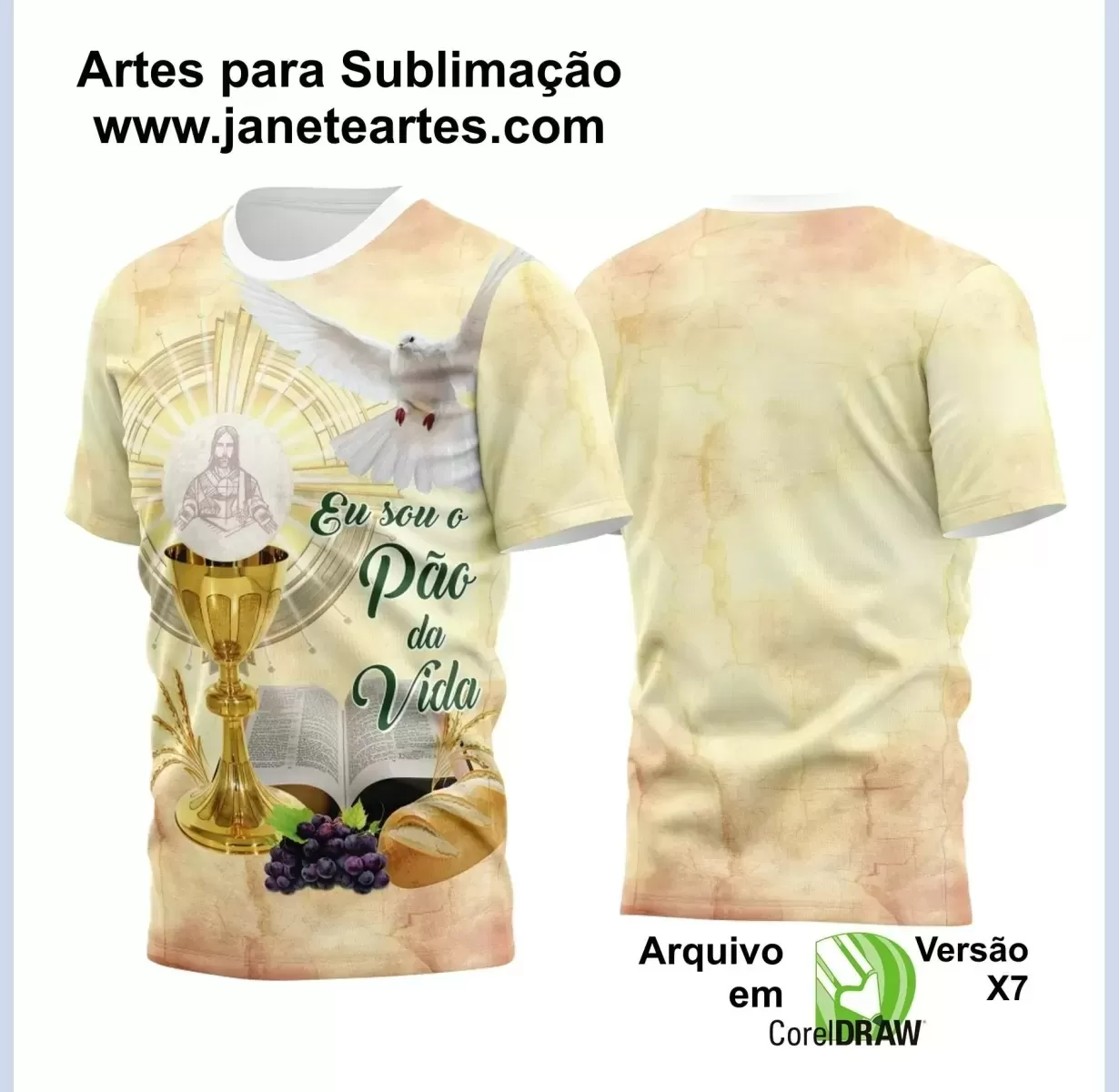  Arte Estampa - Camisa Religião - Eucaristia - 2024 - 2025