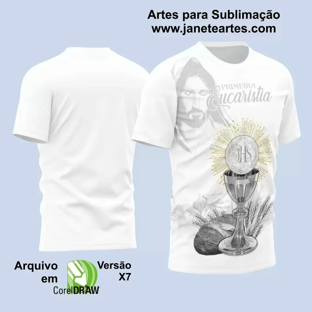  Arte Estampa - Camisa Religião - Eucaristia - 2024 - 2025