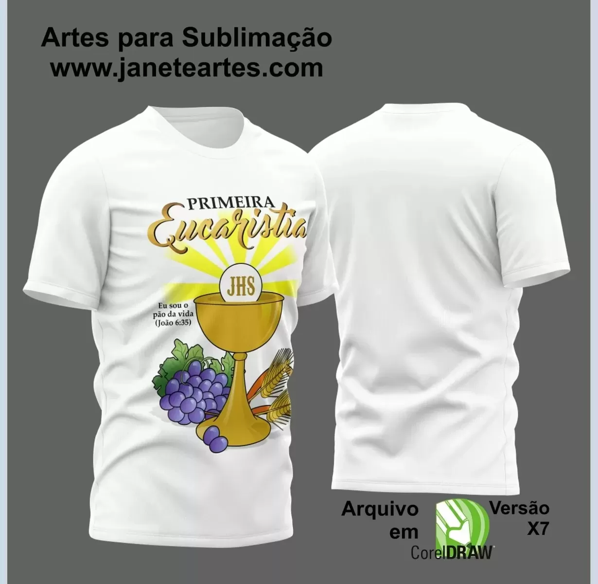  Arte Estampa - Camisa Religião - Eucaristia - 2024 - 2025