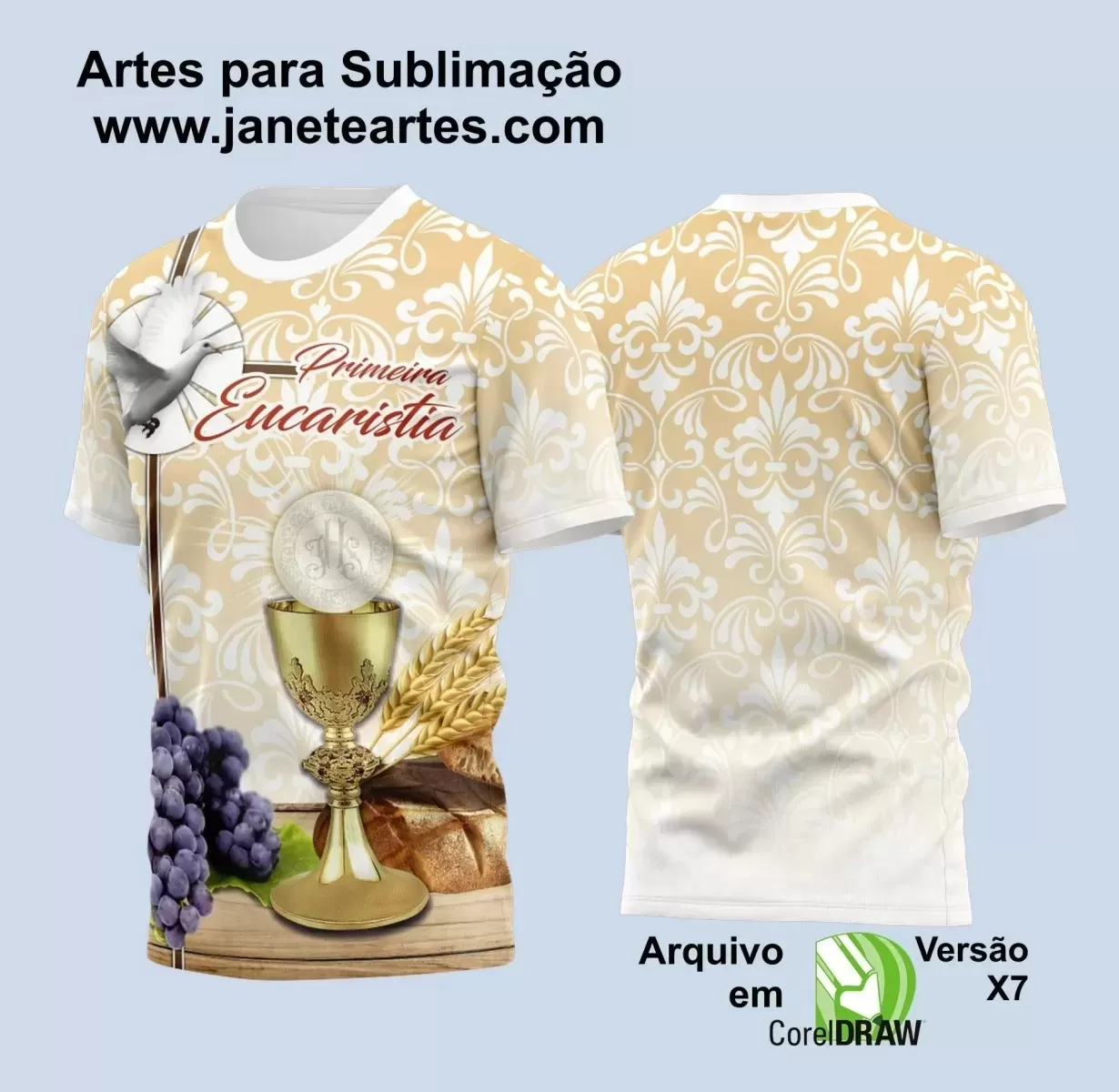  Arte Estampa - Camisa Religião - Eucaristia - 2024 - 2025