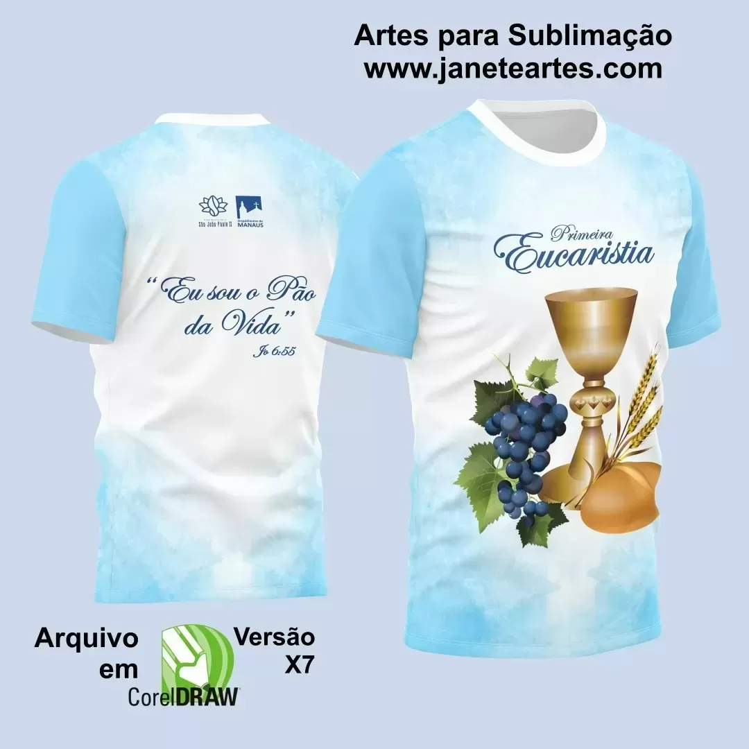  Arte Estampa - Camisa Religião - Eucaristia - 2024 - 2025