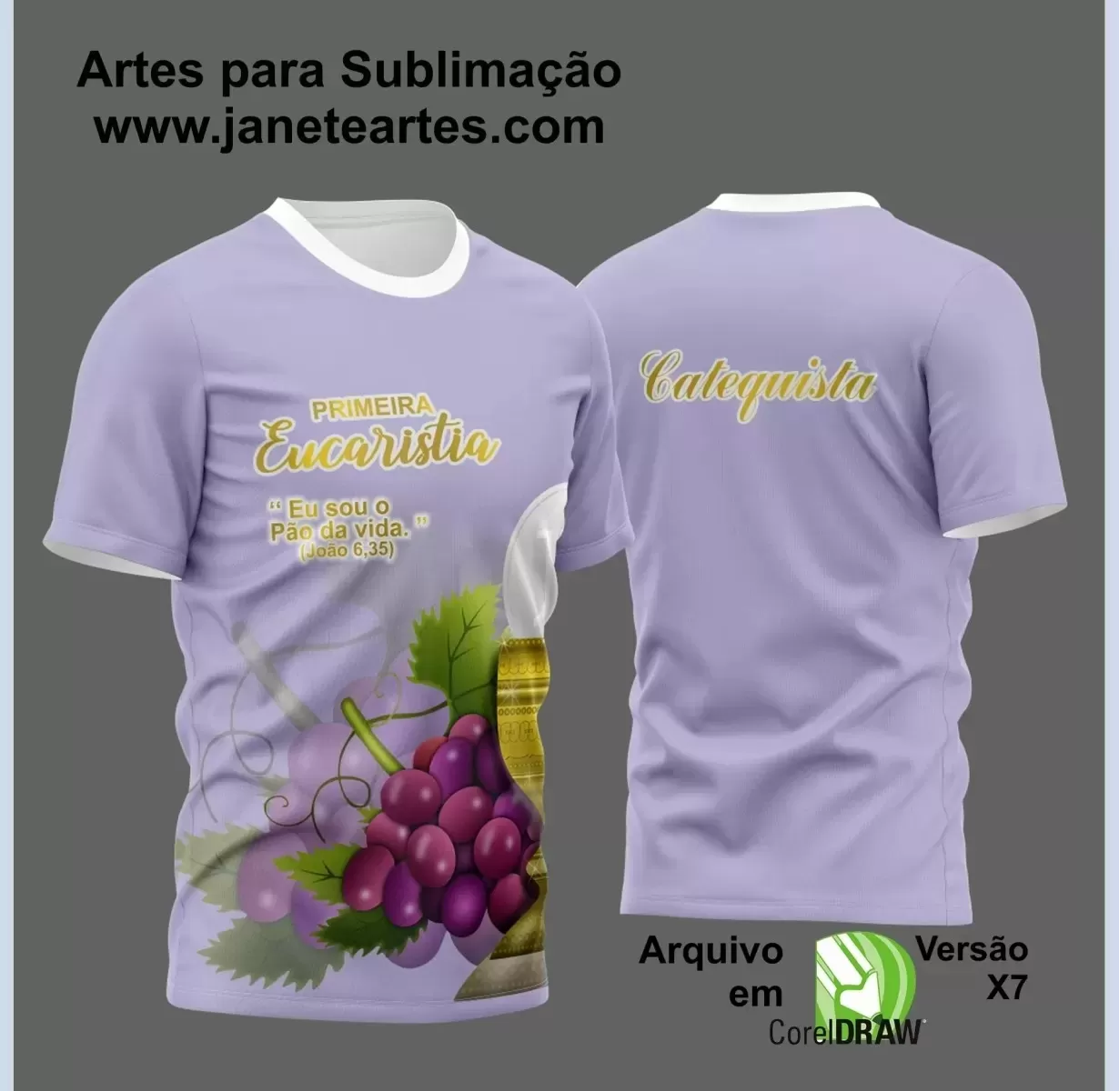  Arte Estampa - Camisa Religião - Eucaristia - 2024 - 2025