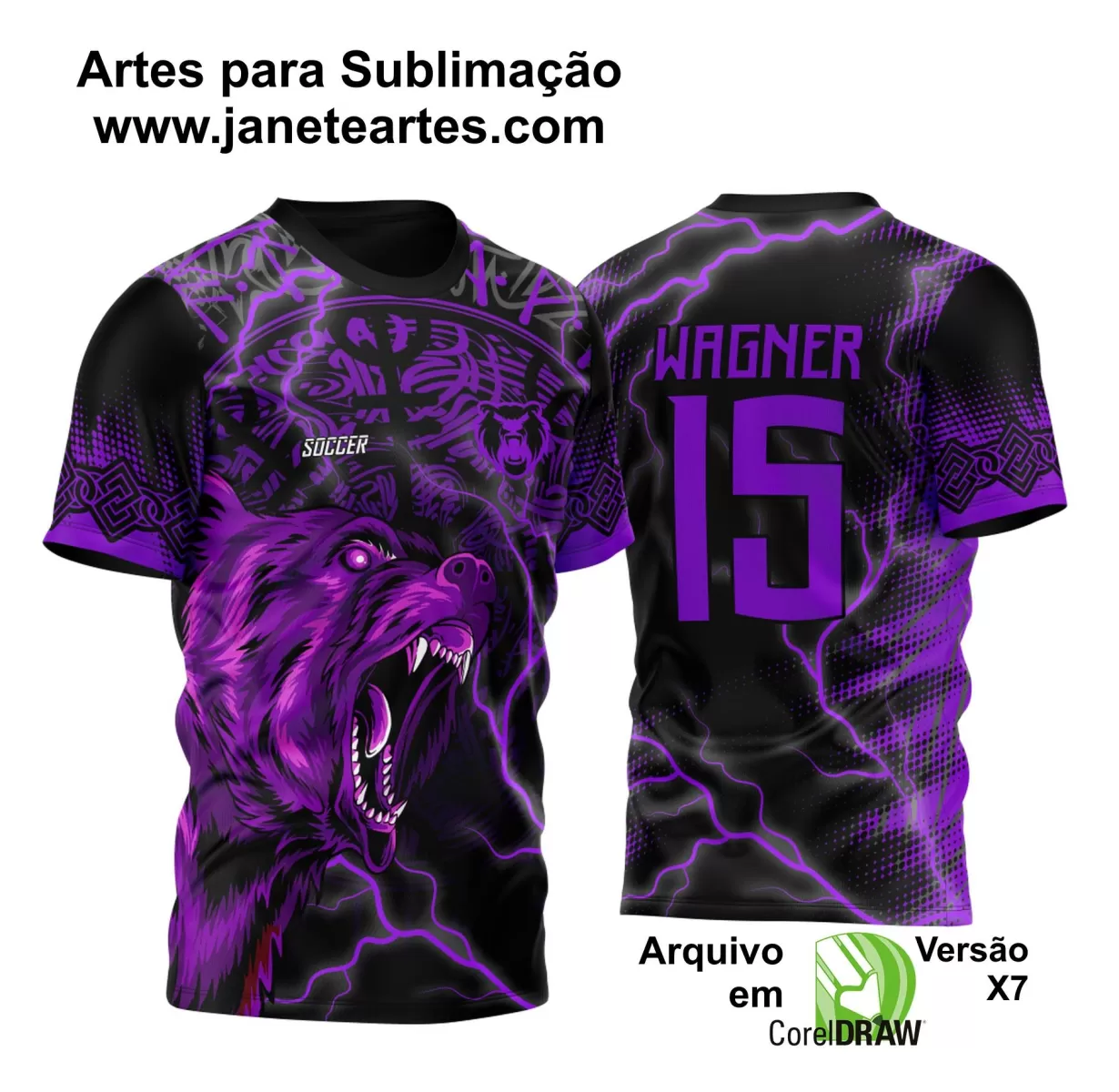  Arte Vetor - Camisa de Interclasse - Urso 2024 - 2025 