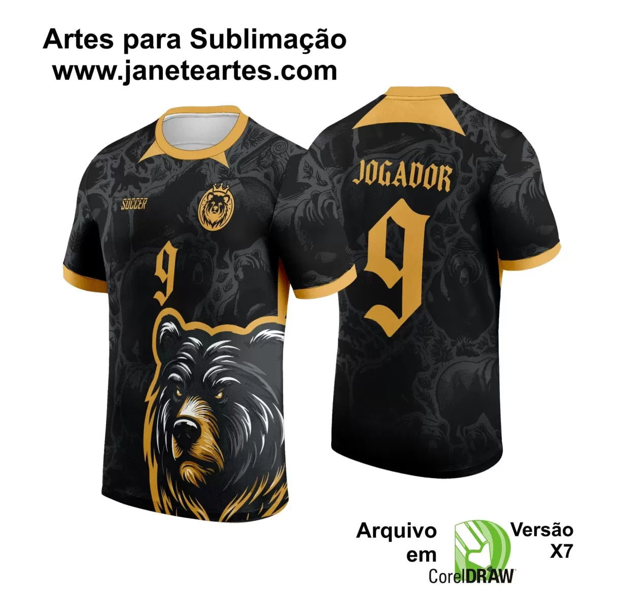  Arte Vetor - Camisa de Interclasse - Urso 2024 - 2025 