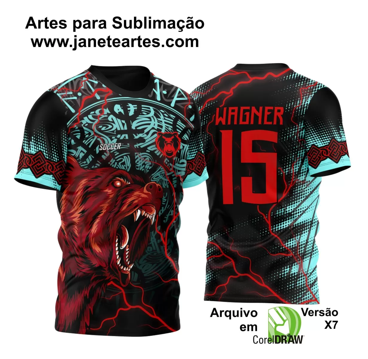  Arte Vetor - Camisa de Interclasse - Urso 2024 - 2025 