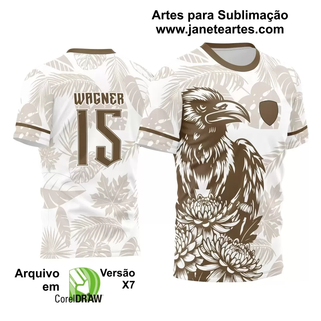 Arte Estampa Camisa Branca - Interclasse 2024 - Jogos Internos 2024 - Time Amador- Corvo 2024