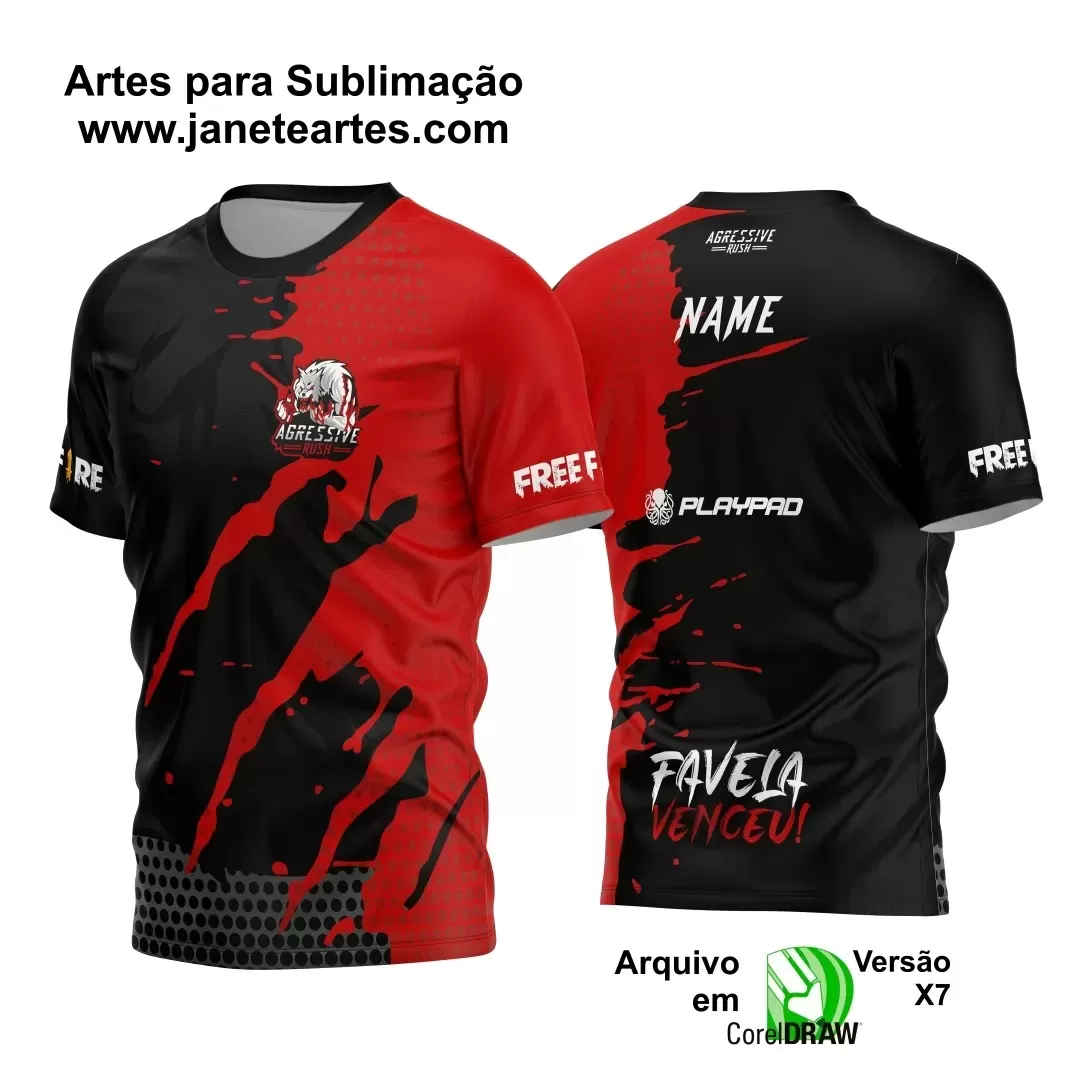 Arte Estampa Camisa - Game 2024 - 2025