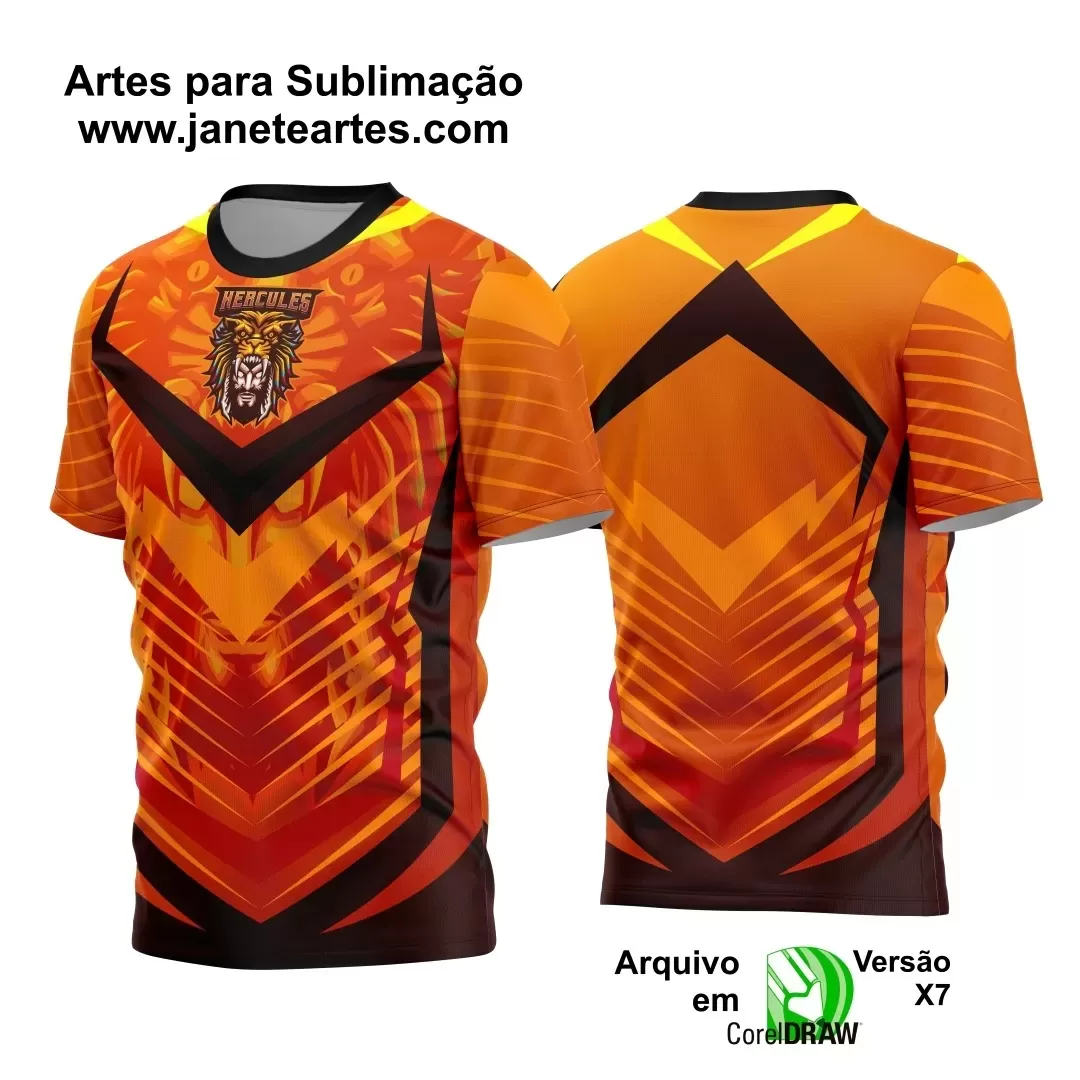 Arte Estampa - Camisa Laranja - Game 2024 - 2025 