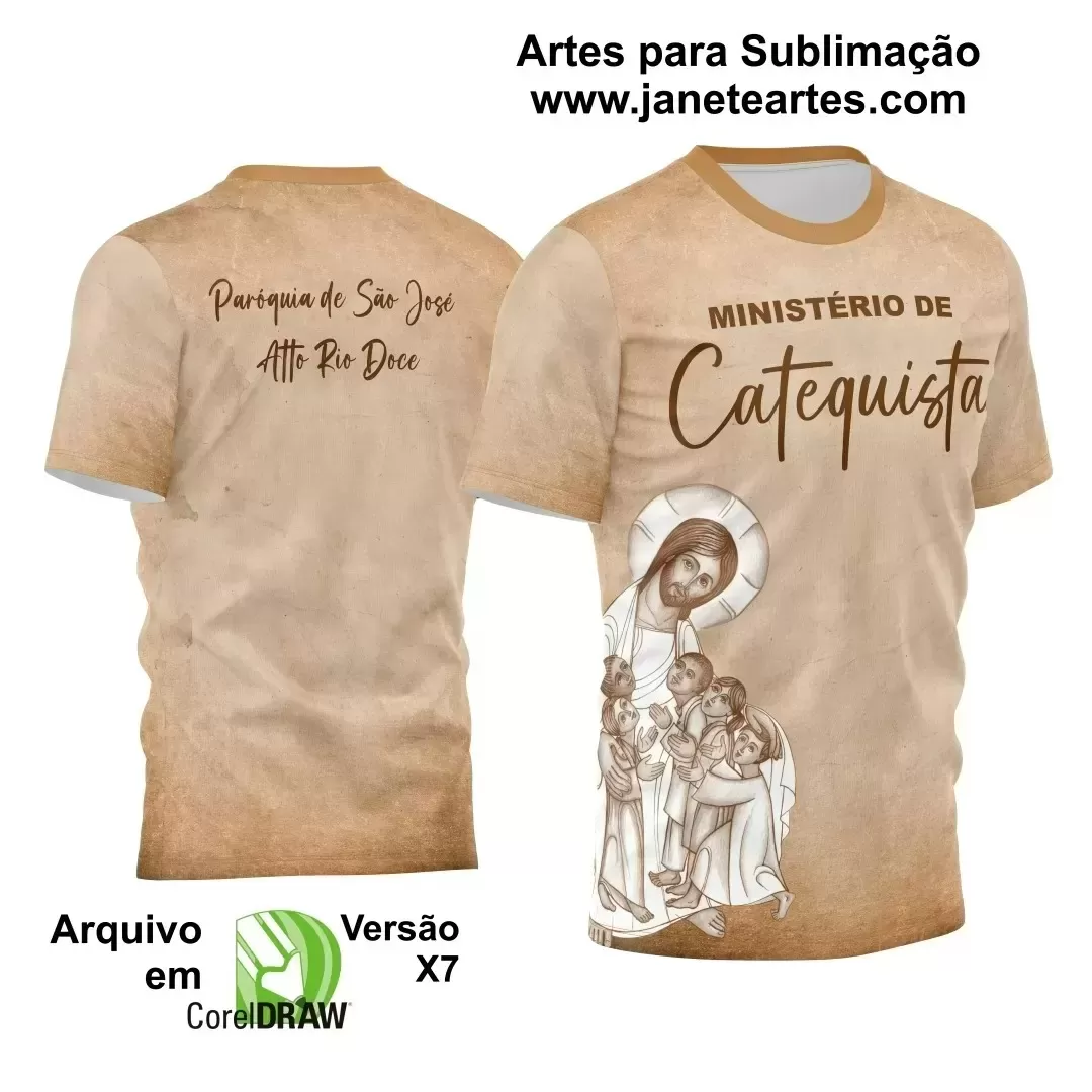 Arte Estampa - Camisa Religião - Catequista - 2024 - 2025