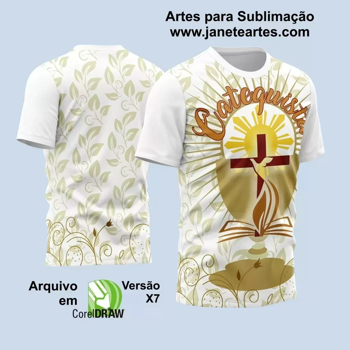 Arte Estampa - Camisa Religião - Catequista - 2024 - 2025