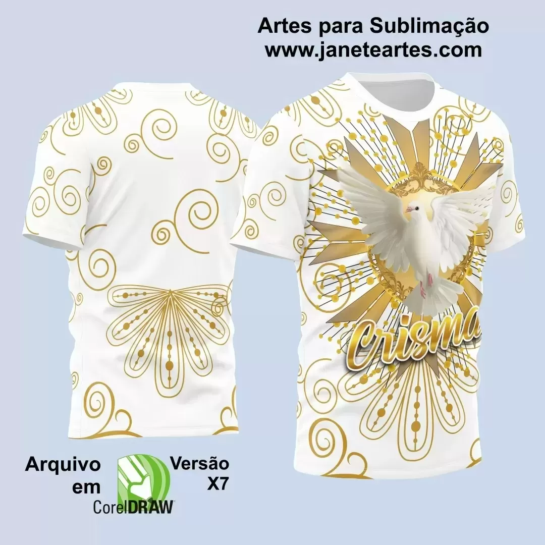 Arte Estampa - Camisa Religião - Crisma - 2024 - 2025