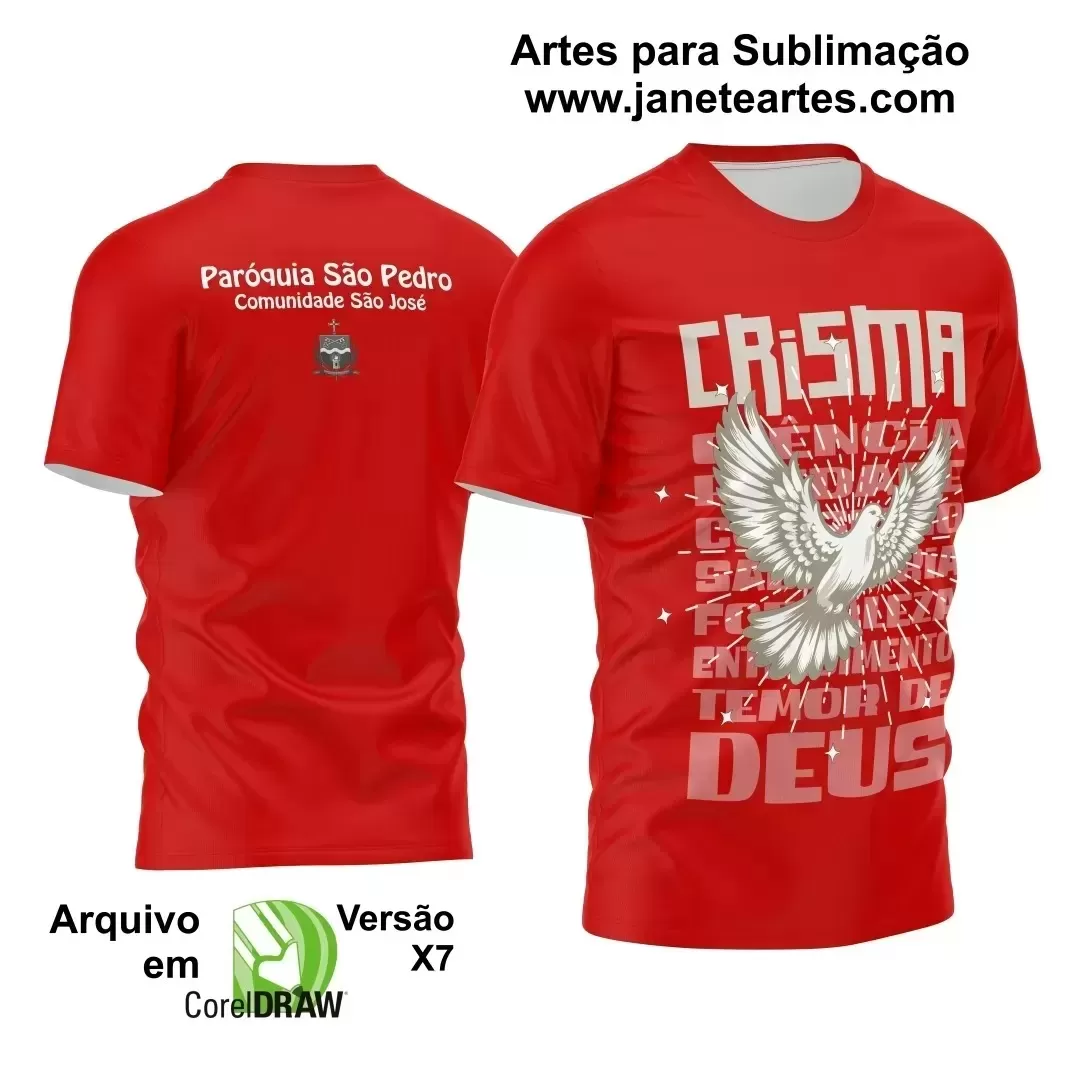 Arte Estampa - Camisa Religião - Crisma - 2024 - 2025