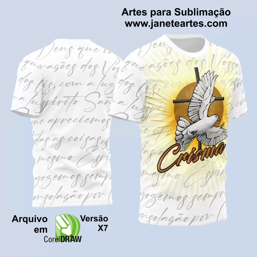 Arte Estampa - Camisa Religião - Crisma - 2024 - 2025