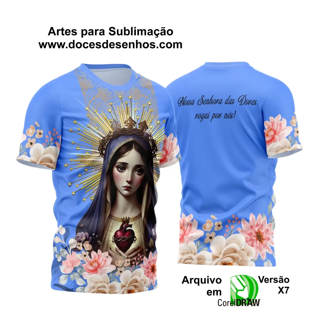 Arte Estampa - Camisa Religião - Nossa Senhora das Dores - 2024 - 2025