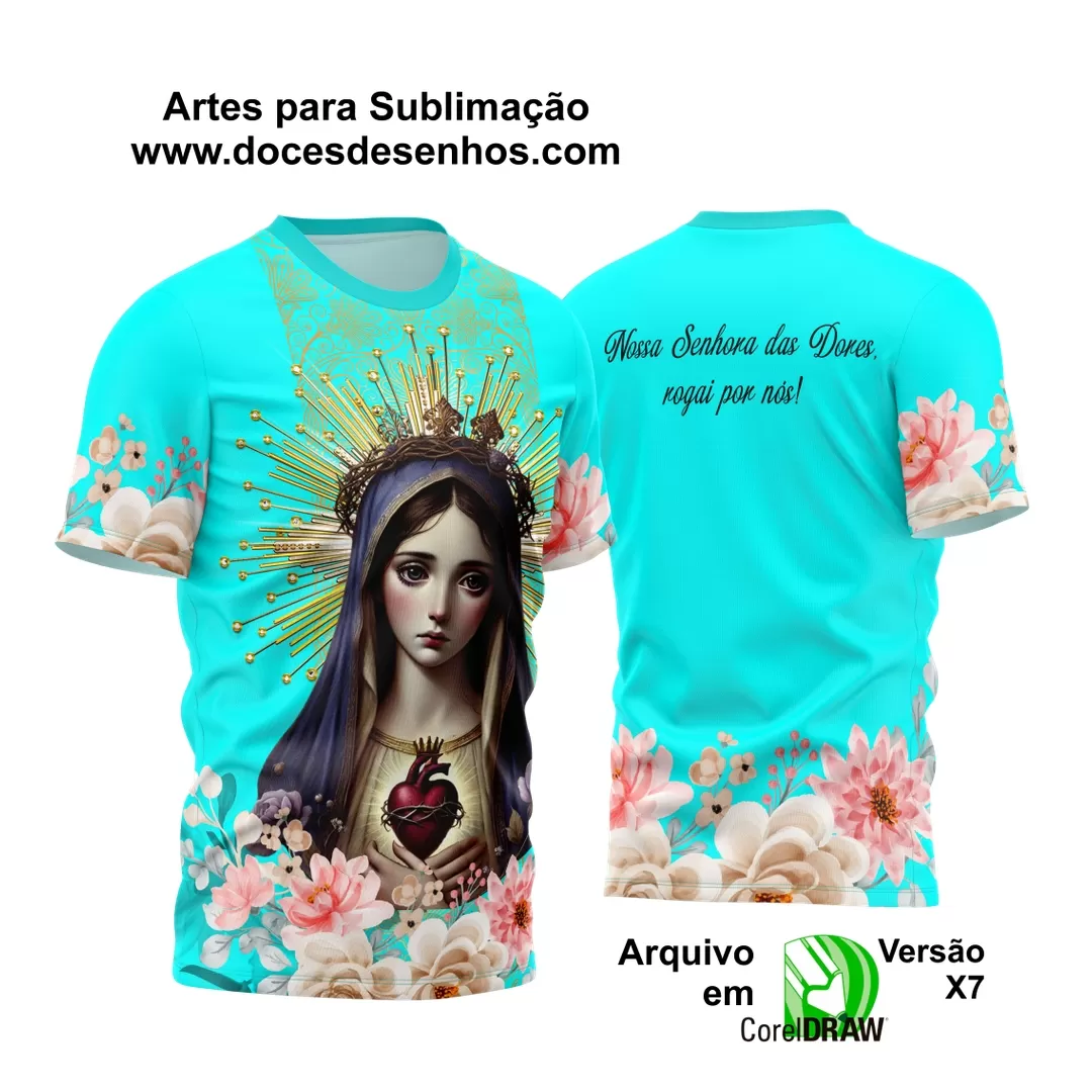 Arte Estampa - Camisa Religião - Nossa Senhora das Dores - 2024 - 2025