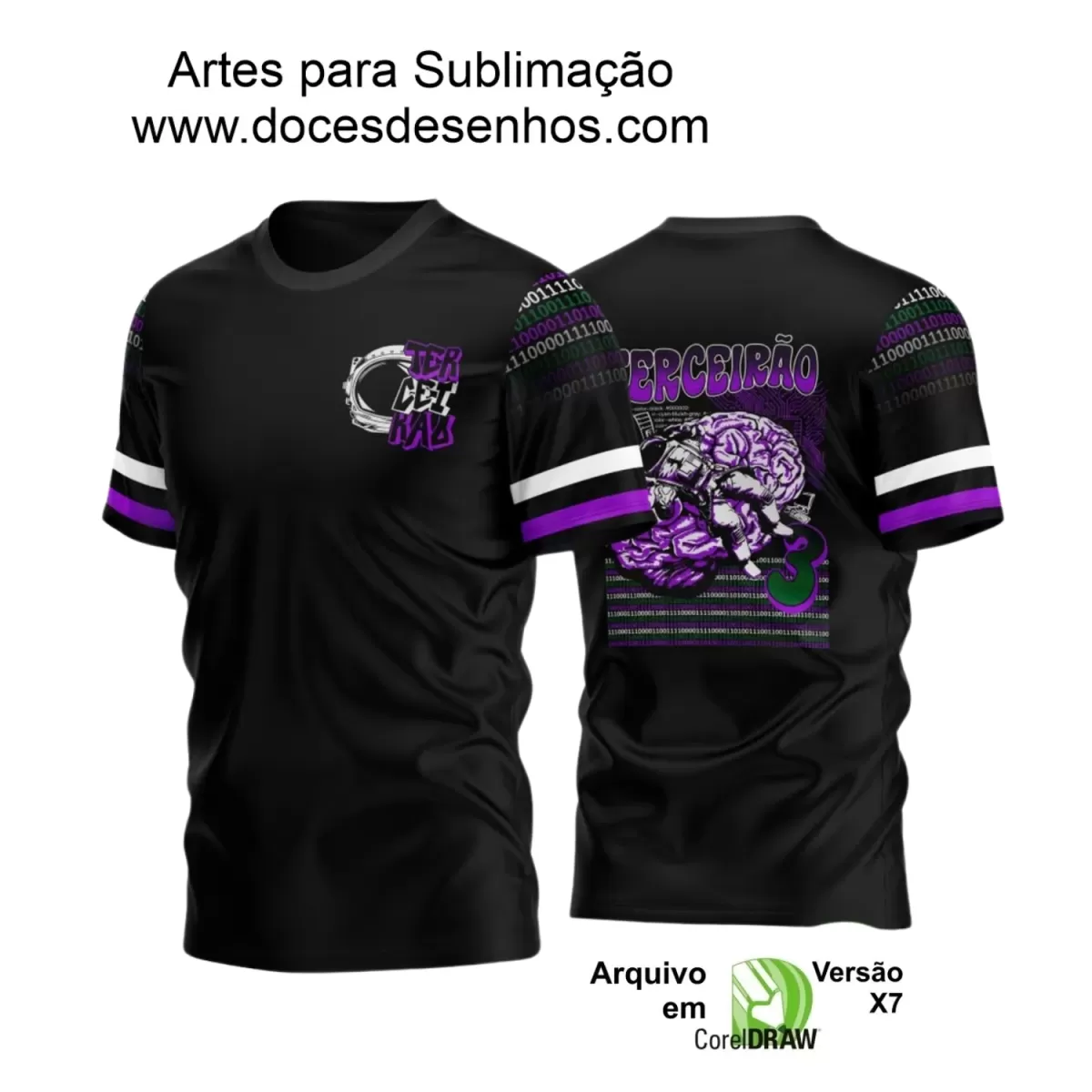 Arte Estampa - Camisa Terceirão - Astronauta Informática - 2024 - 2025