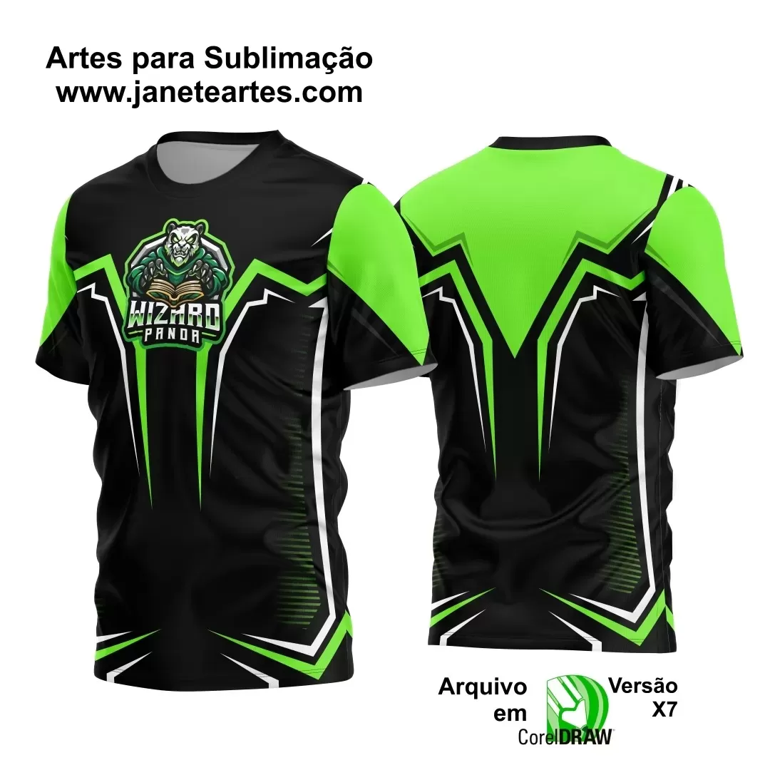 Arte Estampa - Camisa Verde e Preta - Game 2024 - 2025 