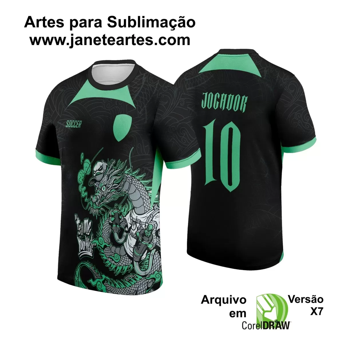 Arte Estampa - Camisa de Interclasse - Dragão 2024-2025