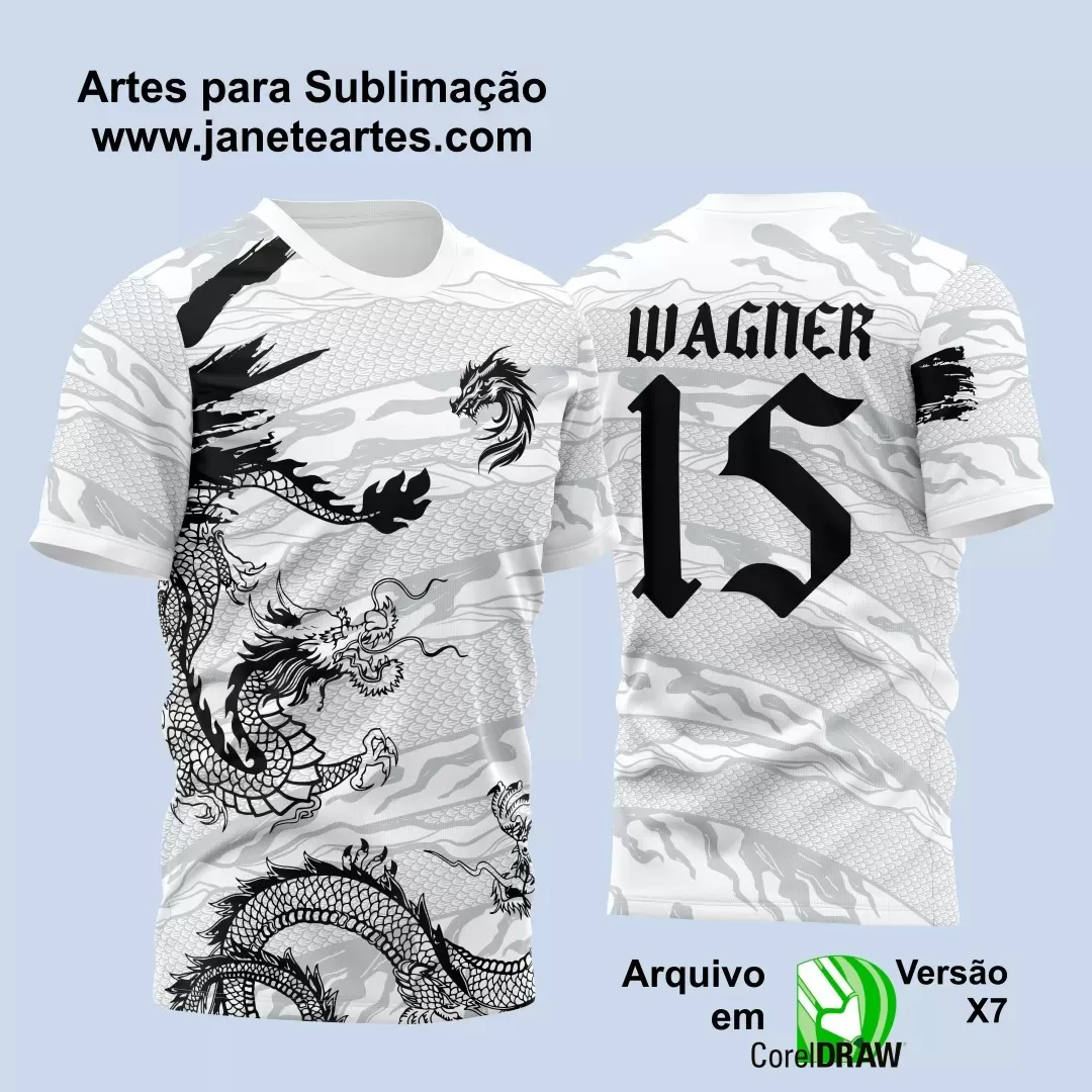 Arte Estampa - Camisa de Interclasse - Dragão 2024-2025