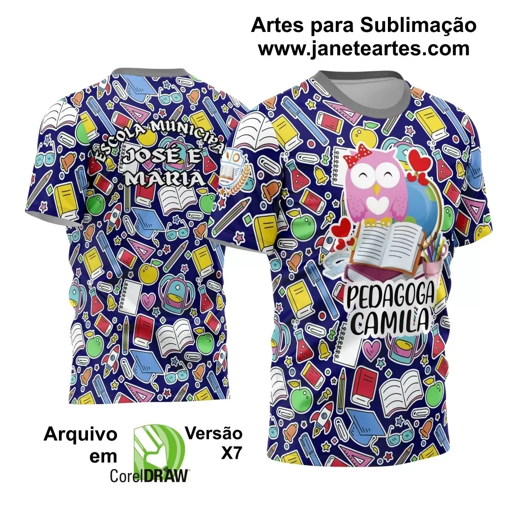 Arte Estampa - Camisa de Professora - 2024 - 2025