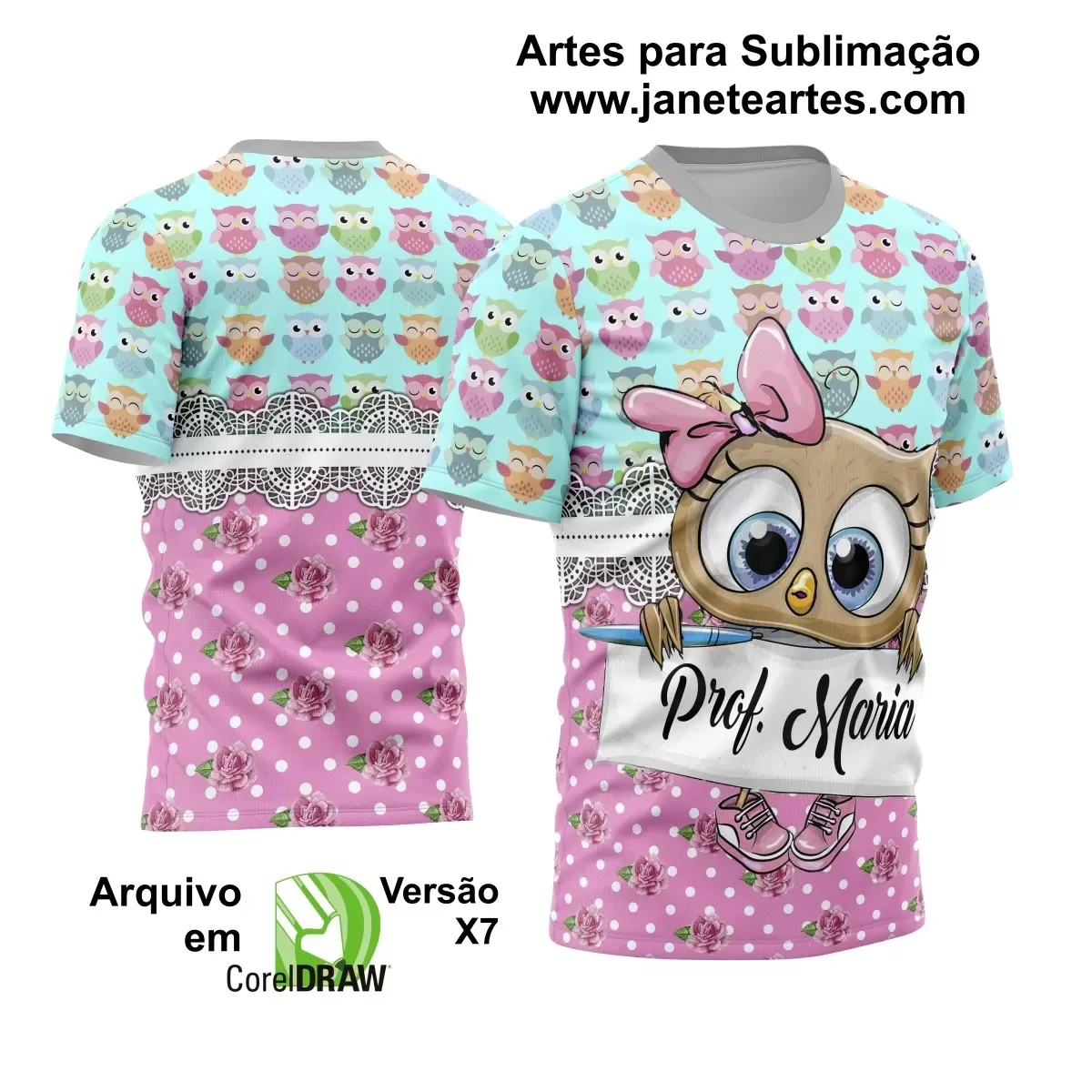 Arte Estampa - Camisa de Professora - 2024 - 2025