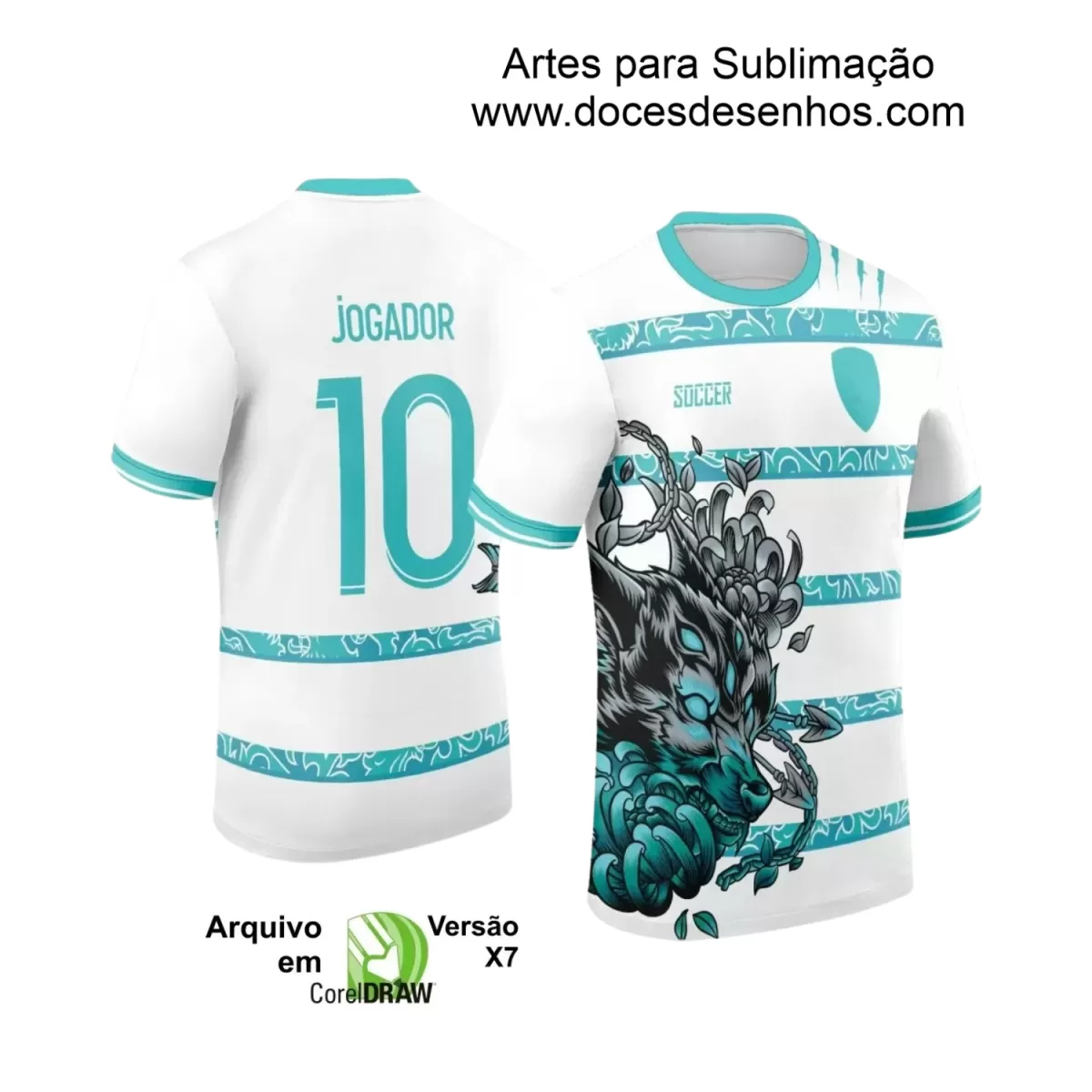 Arte Estampa Camiseta Escolar - Interclasse 2024 – 2025 - Lobo 3 Olhos