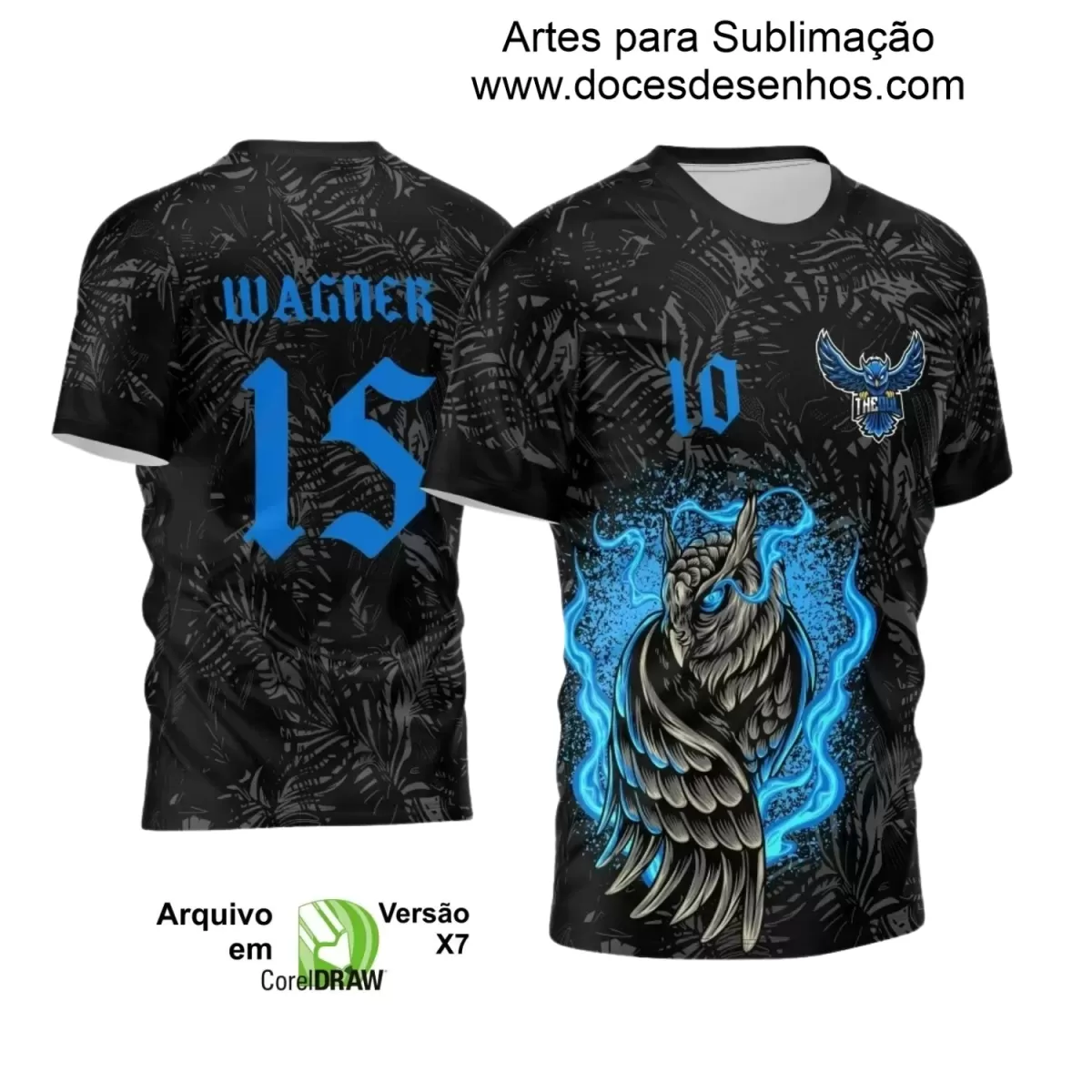 Arte Estampa Camiseta Escolar - Interclasse 2024 – 2025 - Tema Coruja