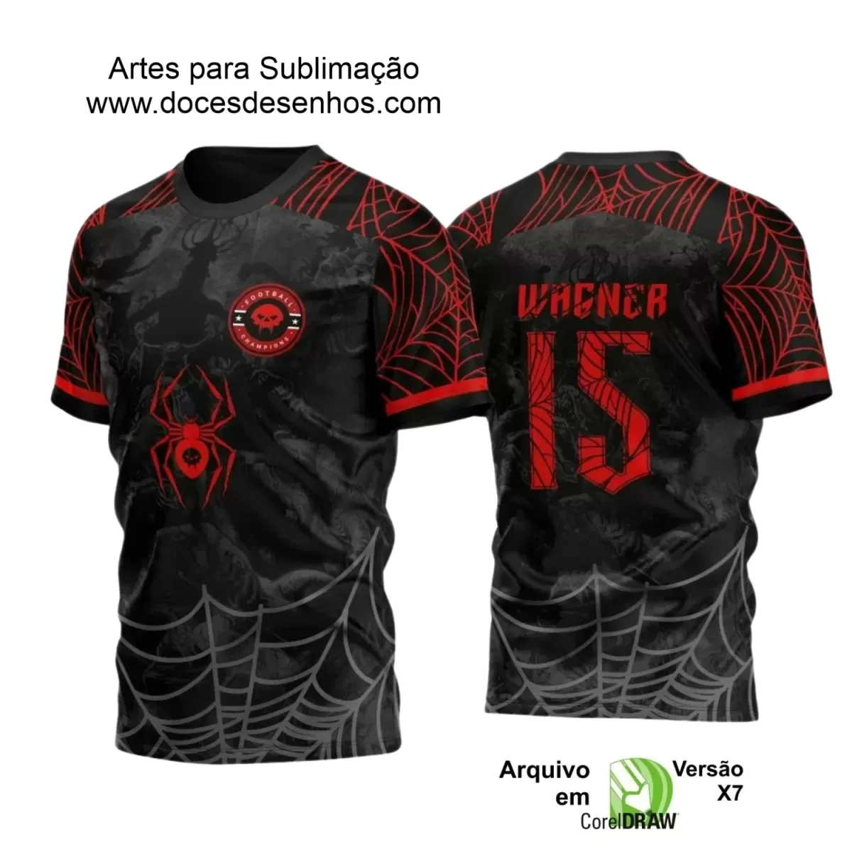 Arte Estampa Camiseta Escolar - Preta - Interclasse 2024 – 2025 - Aranha