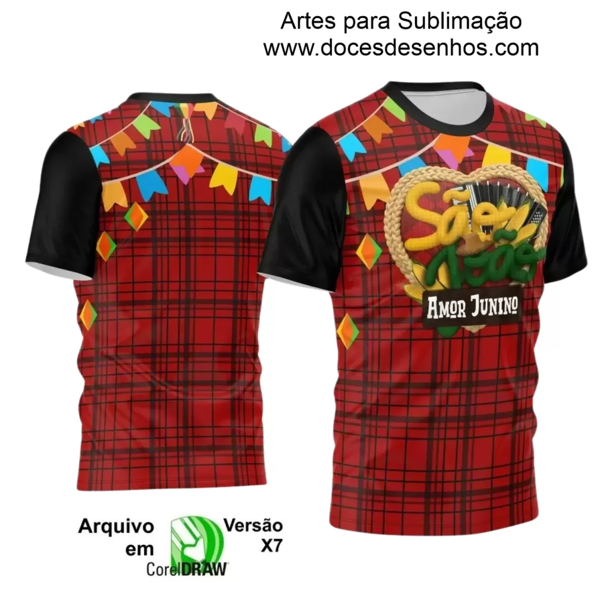 Arte Personalizada para Camisetas - São João - Arraiá - 2025