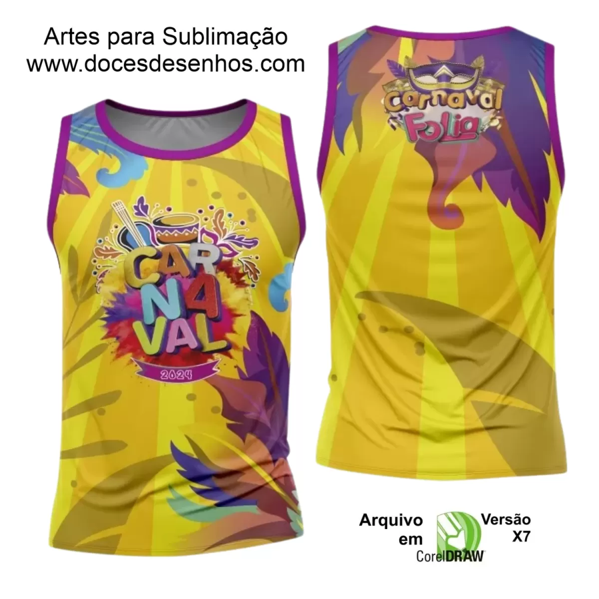 Arte Uniforme Camisa - Bloco Abadá Sublimação Carnaval 2024 - 2025