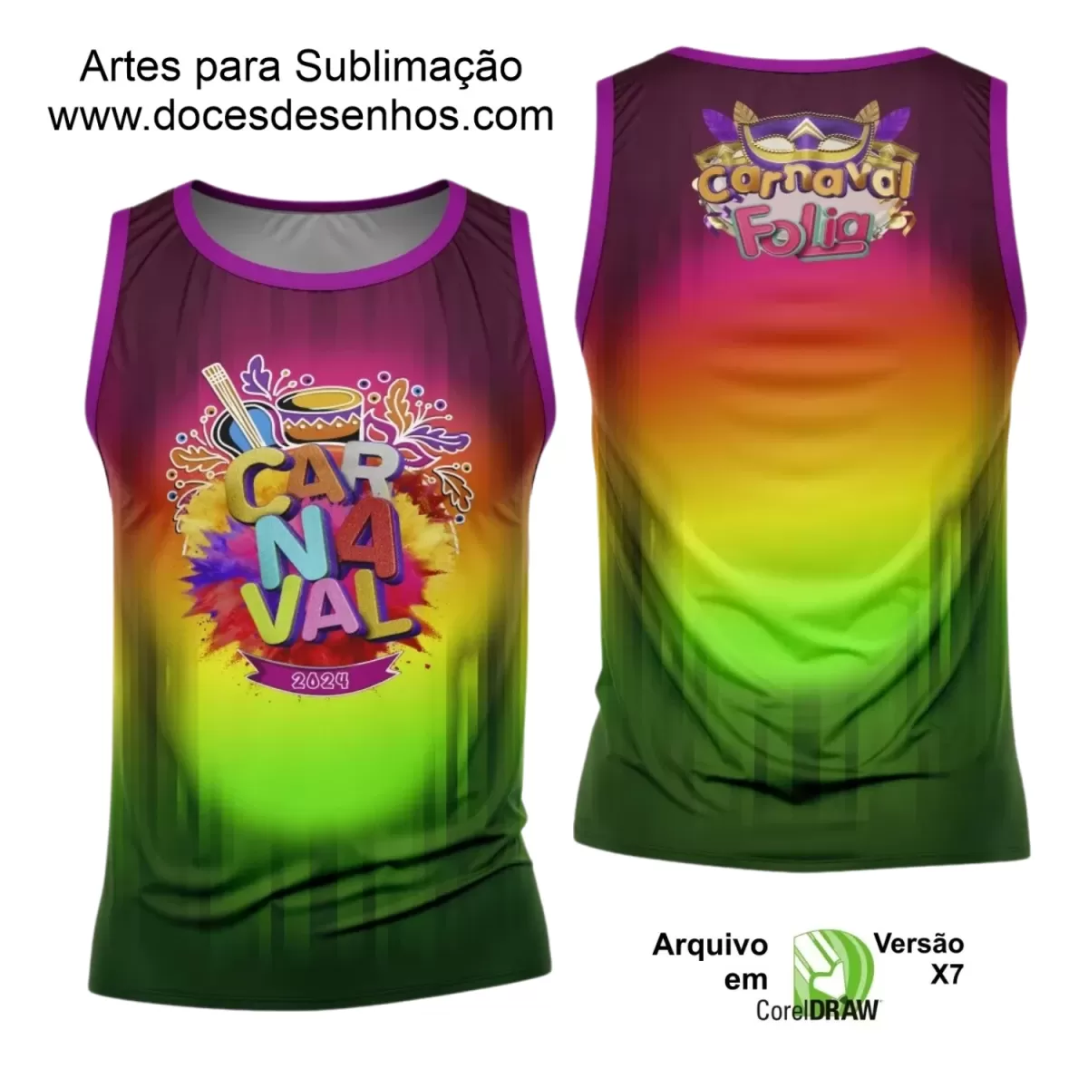 Arte Uniforme Camisa - Bloco Abadá Sublimação Carnaval 2024 - 2025