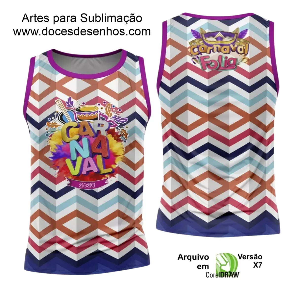 Arte Uniforme Camisa - Bloco Abadá Sublimação Carnaval 2024 - 2025