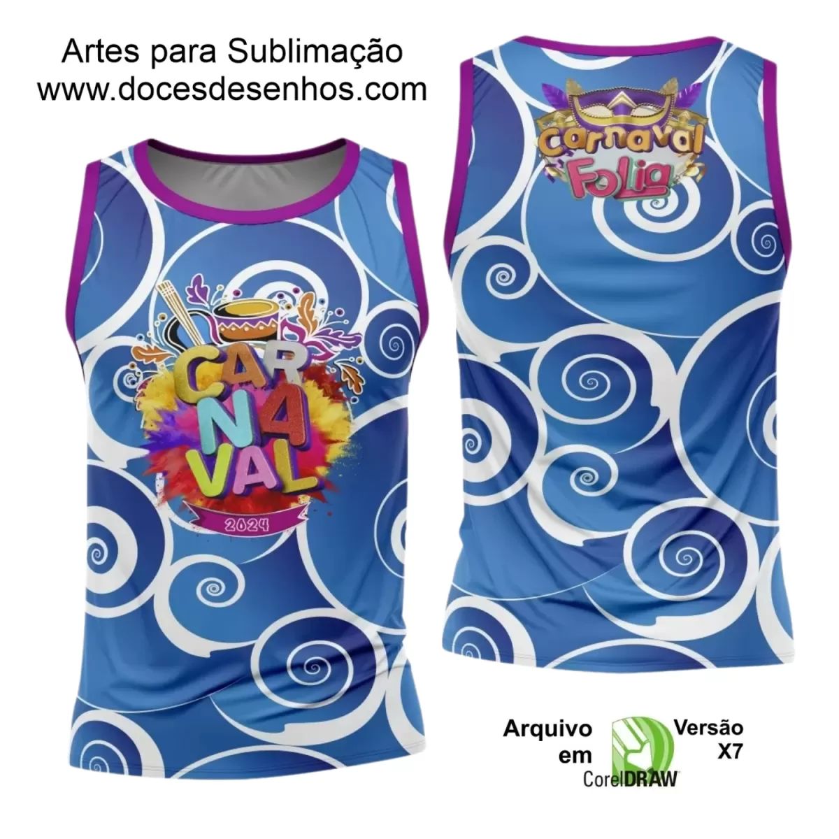 Arte Uniforme Camisa - Bloco Abadá Sublimação Carnaval 2024 - 2025