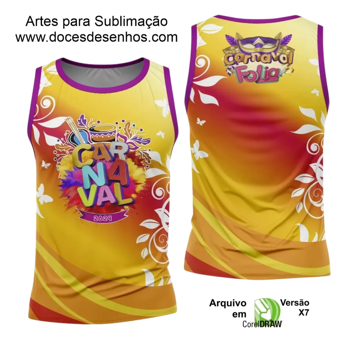 Arte Uniforme Camisa - Bloco Abadá Sublimação Carnaval 2024 - 2025