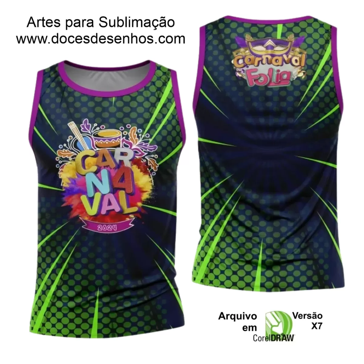 Arte Uniforme Camisa - Bloco Abadá Sublimação Carnaval 2024 - 2025