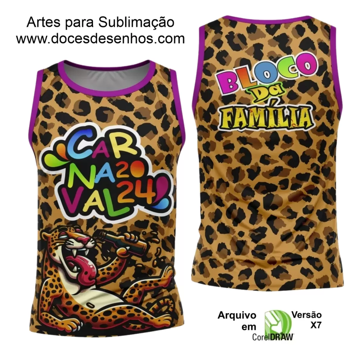 Arte Uniforme Camisa - Bloco Abadá Sublimação Carnaval 2024 - 2025