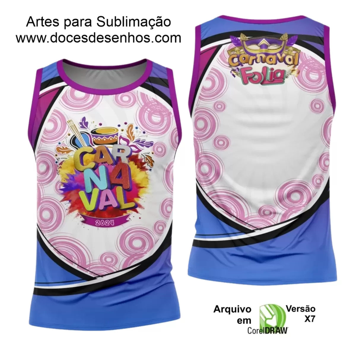 Arte Uniforme Camisa - Bloco Abadá Sublimação Carnaval 2024 - 2025