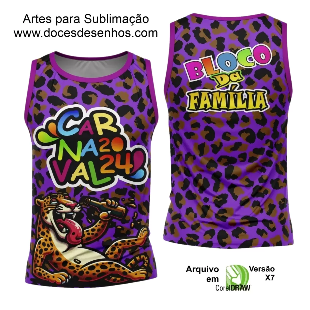 Arte Uniforme Camisa - Bloco Abadá Sublimação Carnaval 2024 - 2025