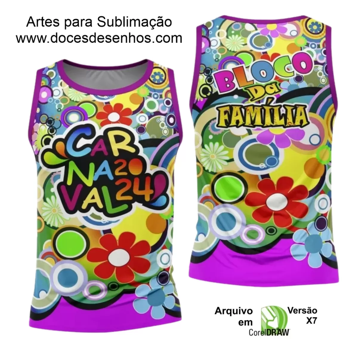 Arte Uniforme Camisa - Bloco Abadá Sublimação Carnaval 2024 - 2025