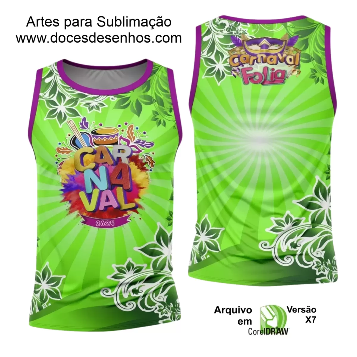 Arte Uniforme Camisa - Bloco Abadá Sublimação Carnaval 2024 - 2025