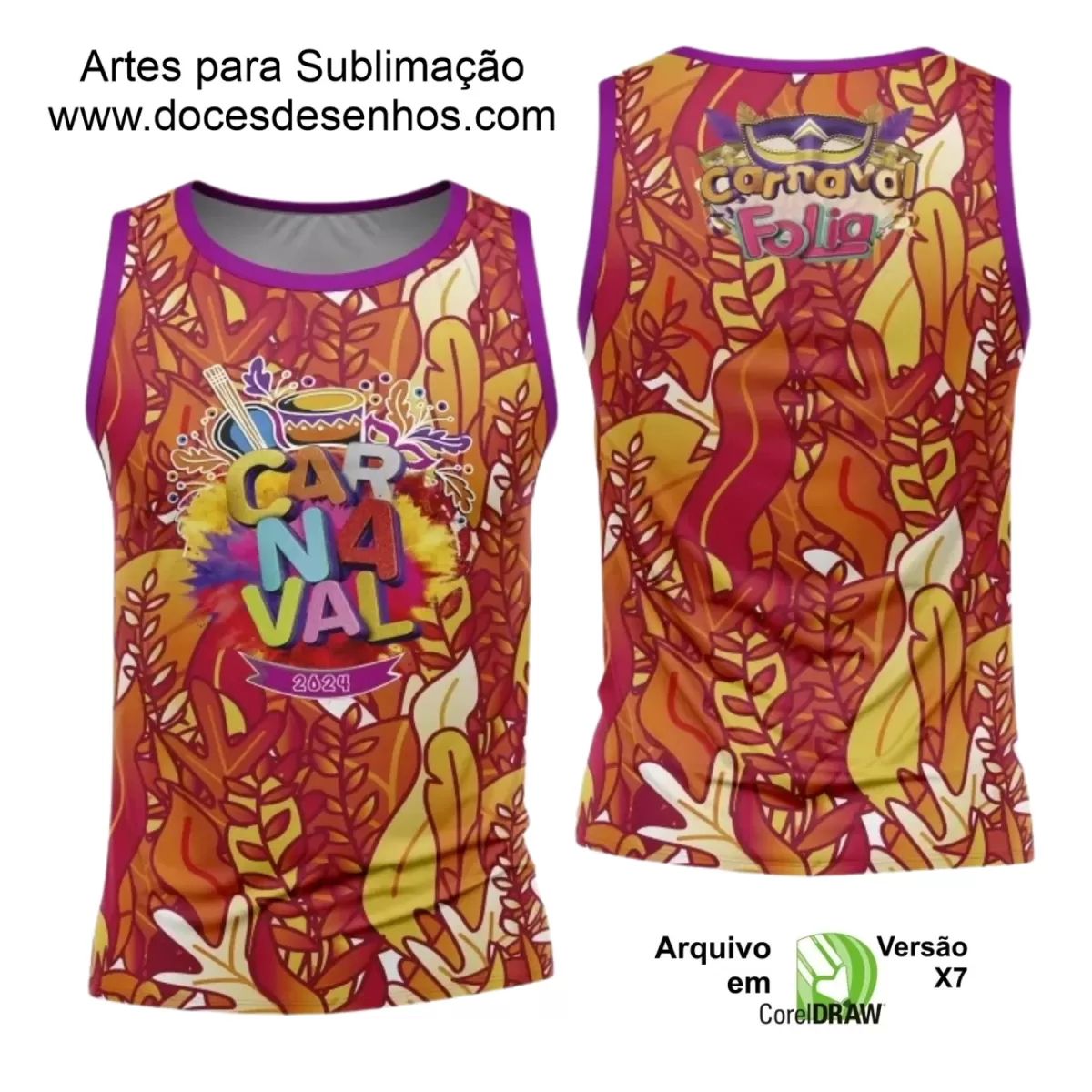 Arte Uniforme Camisa - Bloco Abadá Sublimação Carnaval 2024 - 2025