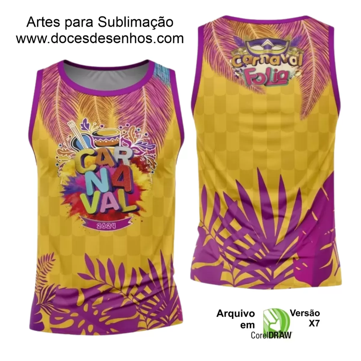 Arte Uniforme Camisa - Bloco Abadá Sublimação Carnaval 2024 - 2025