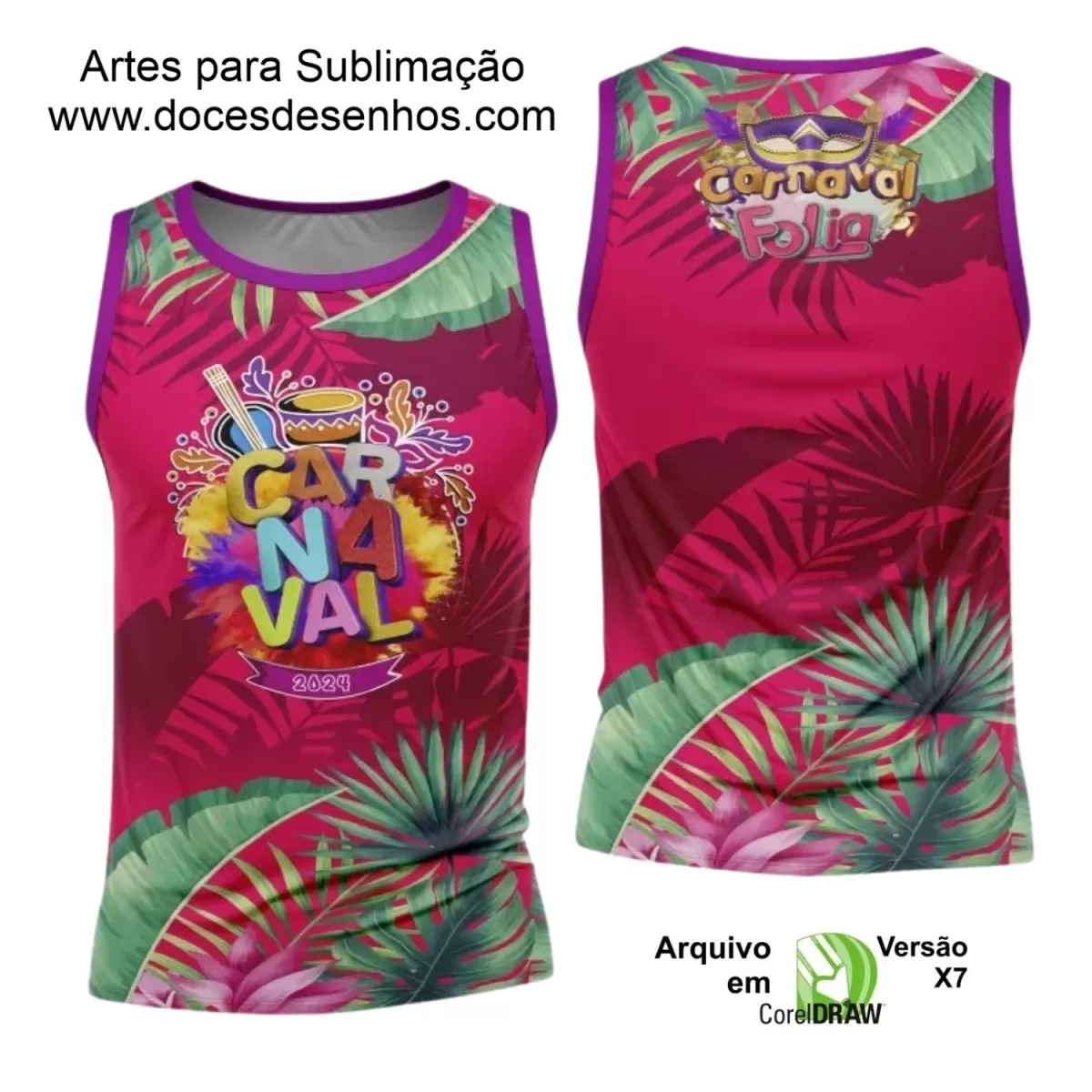 Arte Uniforme Camisa - Bloco Abadá Sublimação Carnaval 2024 - 2025