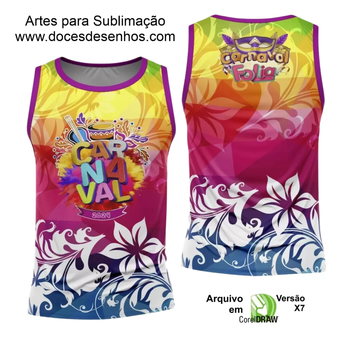 Arte Uniforme Camisa - Bloco Abadá Sublimação Carnaval 2024 - 2025