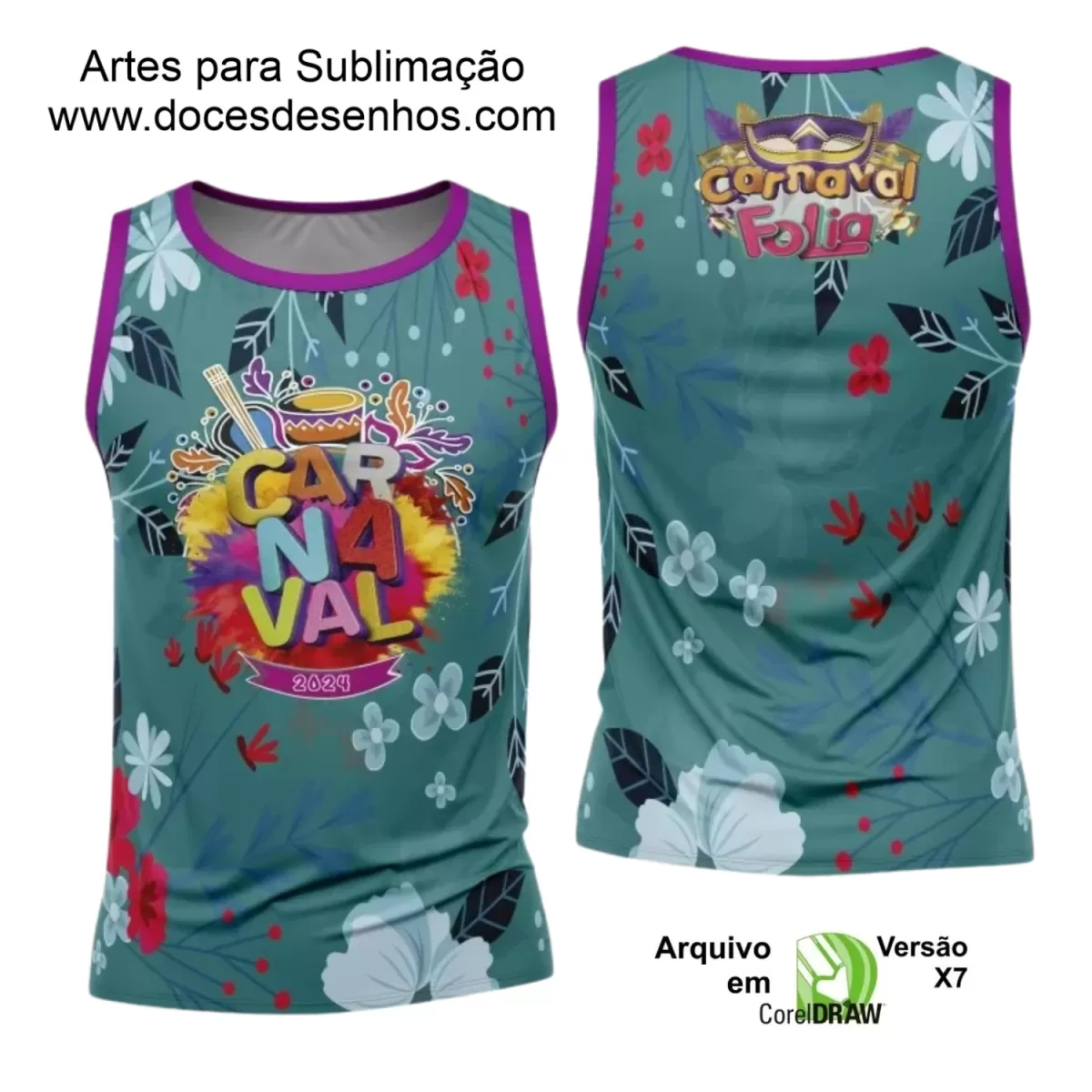 Arte Uniforme Camisa - Bloco Abadá Sublimação Carnaval 2024 - 2025