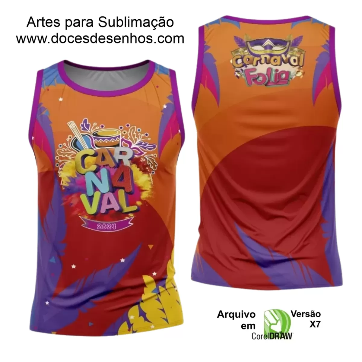 Arte Uniforme Camisa - Bloco Abadá Sublimação Carnaval 2024 - 2025