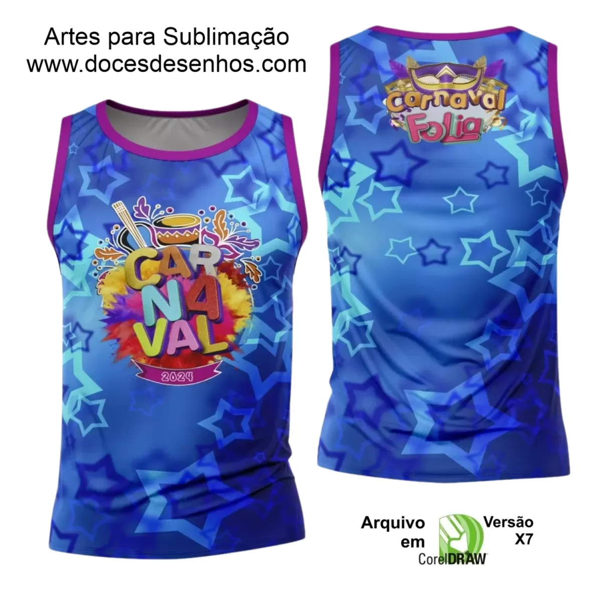 Arte Uniforme Camisa - Bloco Abadá Sublimação Carnaval 2024 - 2025