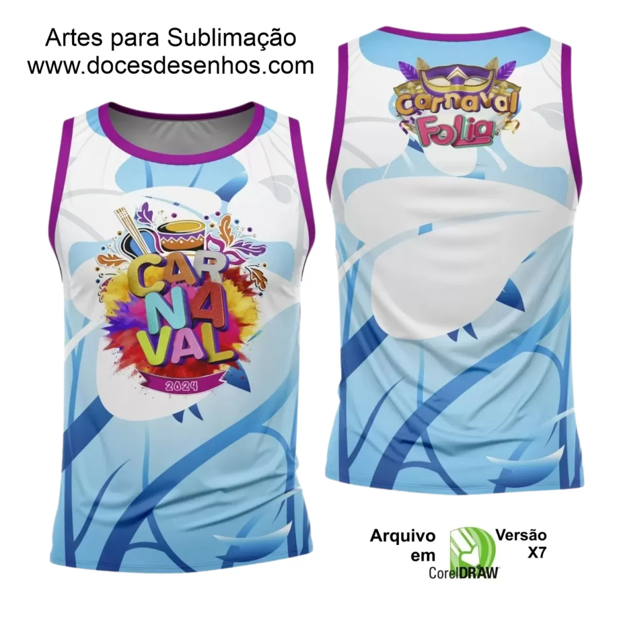 Arte Uniforme Camisa - Bloco Abadá Sublimação Carnaval 2024 - 2025