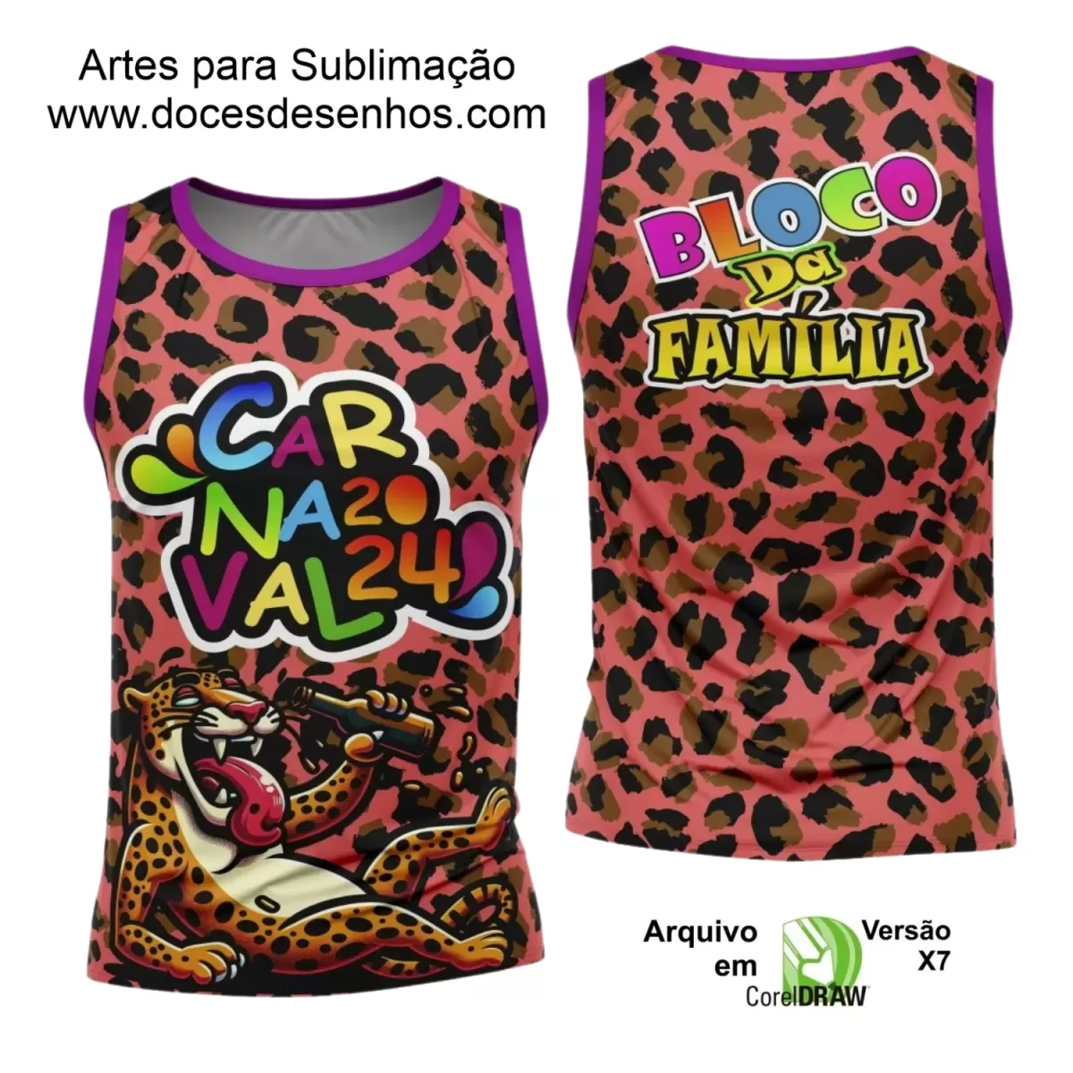 Arte Uniforme Camisa - Bloco Abadá Sublimação Carnaval 2024 - 2025